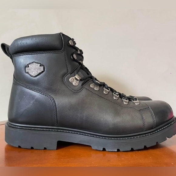 Harley Davidson Men’s Black Leather Motorcycle Riding Boot | US 12 - Picture 1 of 7
